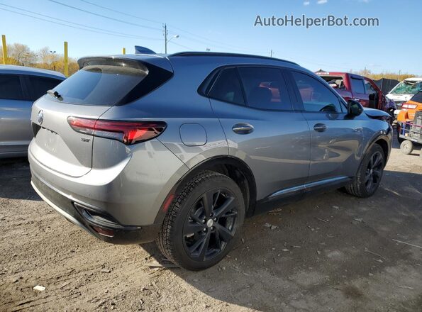 LRBFZNR47MD072748 2021 BUICK ENVISION Серебряный Задняя правая четверть