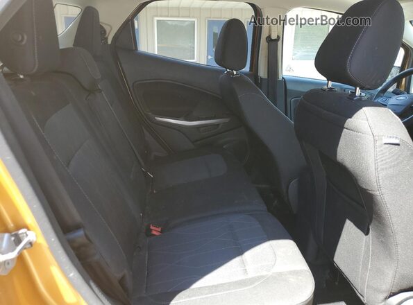 MAJ3S2GE4MC408421 2021 FORD ECOSPORT Yellow Widok wnętrza z tyłu
