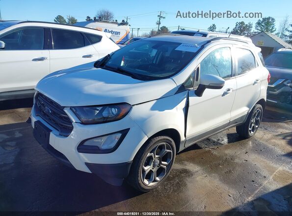 MAJ6P1CL8JC187298 2018 FORD ECOSPORT Белый Передняя левая четверть