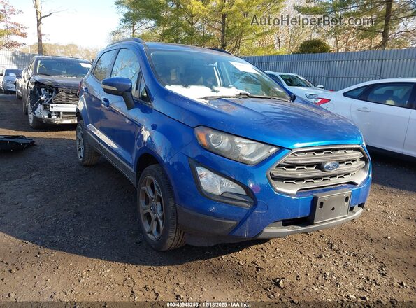 MAJ6P1CLXJC231141 2018 FORD ECOSPORT Blue Delantero derecho