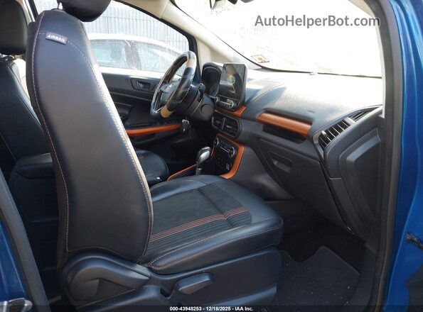 MAJ6P1CLXJC231141 2018 FORD ECOSPORT Blue Vista interior delantera