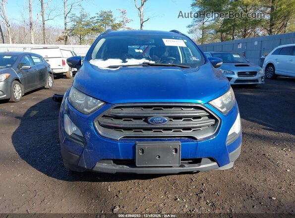 MAJ6P1CLXJC231141 2018 FORD ECOSPORT Blue Vista del cuadro de instrumentos