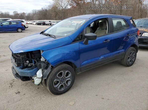 MAJ6S3FL5MC410049 2021 FORD ECOSPORT Синий Передняя левая четверть