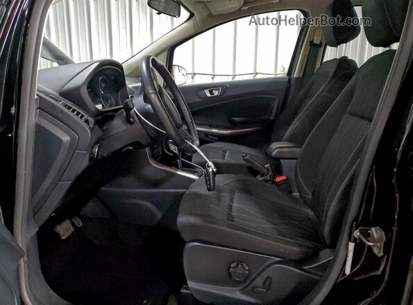 MAJ6S3GL1KC266902 2019 FORD ECOSPORT Black Widok wnętrza z przodu