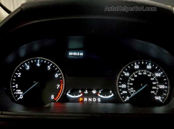 MAJ6S3GL1KC266902 2019 FORD ECOSPORT Black Widok zestawu wskaźników