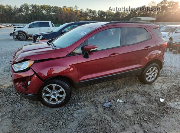 MAJ6S3GL3KC280963 2019 FORD ECOSPORT Красный Передняя левая четверть