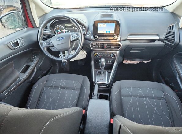 MAJ6S3GL3KC280963 2019 FORD ECOSPORT Красный Вид панели приборов