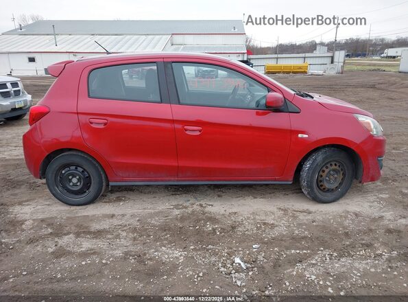 ML32A3HJXHH009583 2017 MITSUBISHI MIRAGE Red Vista interior trasera