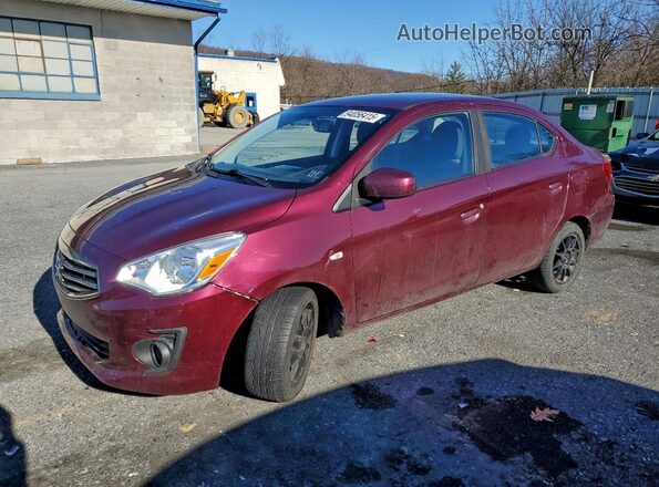 ML32F3FJ4HHF11027 2017 MITSUBISHI MIRAGE Burgundy Front left