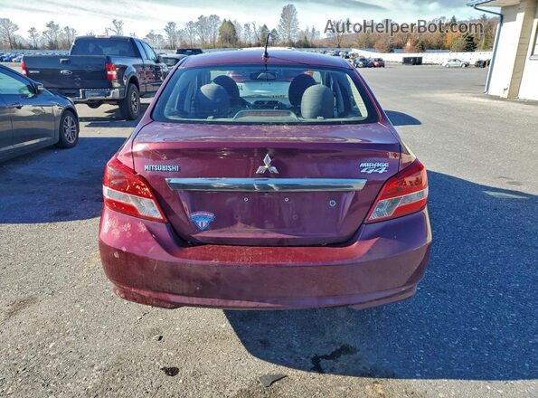 ML32F3FJ4HHF11027 2017 MITSUBISHI MIRAGE Burgundy Rear view