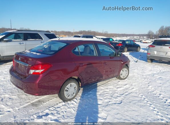 ML32F3FJ4LHF03602 2020 MITSUBISHI MIRAGE G4 Burgundy Tył prawy