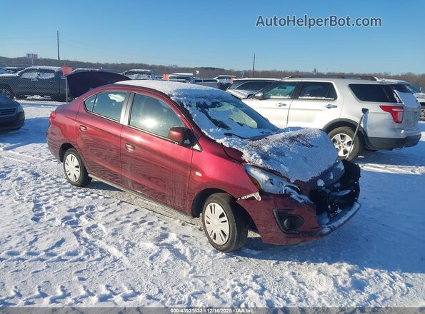 ML32F3FJ4LHF03602 2020 MITSUBISHI MIRAGE G4 Burgundy Przód prawy