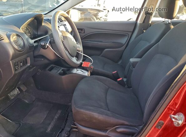 ML32F3FJ5KHF01534 2019 MITSUBISHI MIRAGE Red Widok wnętrza z przodu