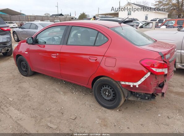 ML32F3FJ7HHF18716 2017 MITSUBISHI MIRAGE G4 Красный Задняя левая четверть