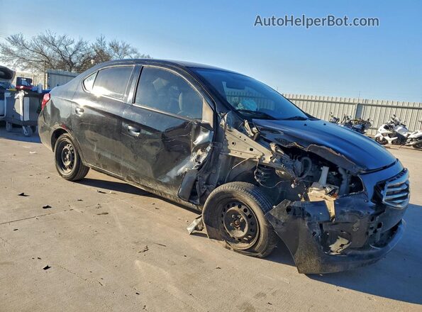 ML32F3FJ7KHF18013 2019 MITSUBISHI MIRAGE Черный Передняя правая четверть