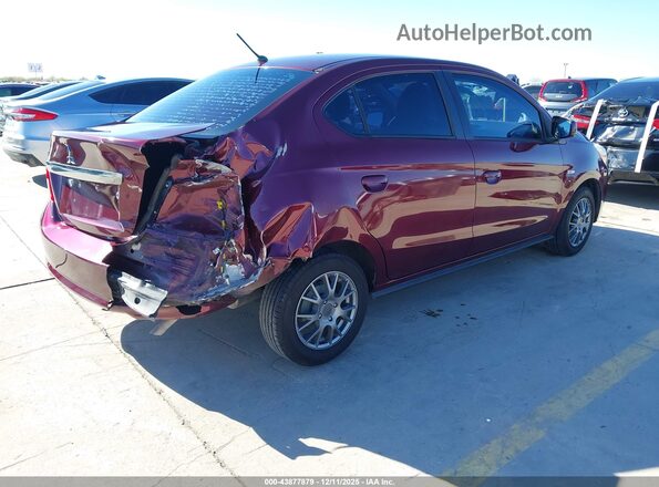 ML32F3FJ7LHF09183 2020 MITSUBISHI MIRAGE G4 Бордовый Задняя правая четверть