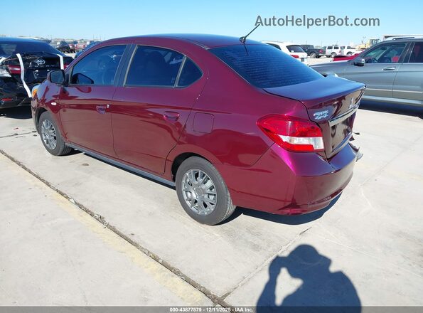 ML32F3FJ7LHF09183 2020 MITSUBISHI MIRAGE G4 Бордовый Задняя левая четверть