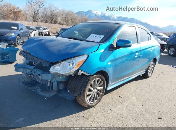 ML32F4FJ4LHF04268 2020 MITSUBISHI MIRAGE G4 Turquoise Передня ліва чверть