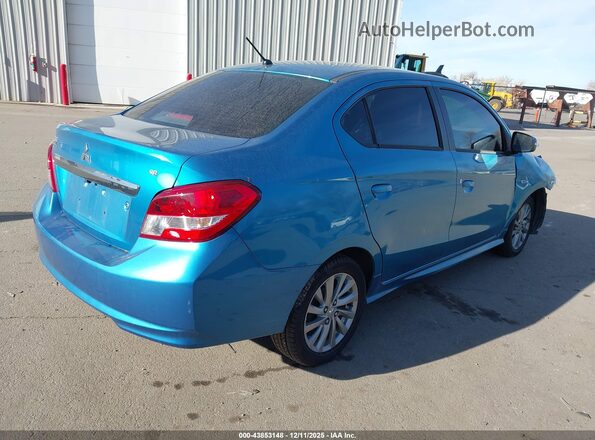 ML32F4FJ4LHF04268 2020 MITSUBISHI MIRAGE G4 Turquoise Задня права чверть