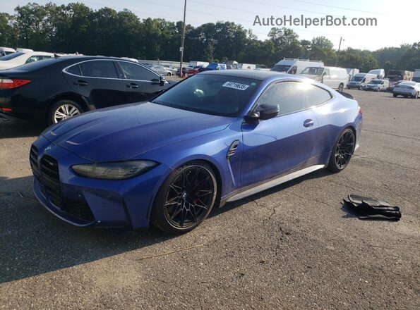 NJ1584E 2021 BMW M4 Blue Front left