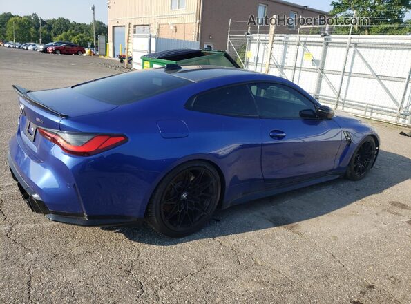 NJ1584E 2021 BMW M4 Blue Rear right