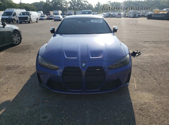 NJ1584E 2021 BMW M4 Blue Front view