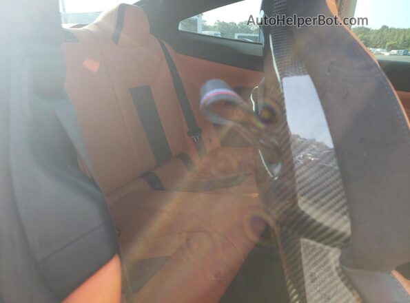NJ1584E 2021 BMW M4 Blue Rear seats view