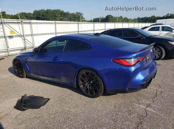NJ1584E 2021 BMW M4 Blue Rear left