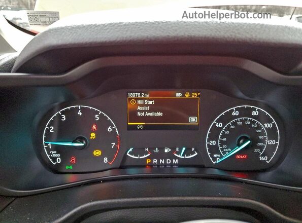 NM0LS7T2XN1542069 2022 FORD TRANSIT Red Вид щитка приладів