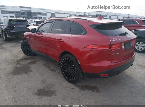 SADCJ2BV6HA893266 2017 JAGUAR F-PACE Красный Задняя левая четверть