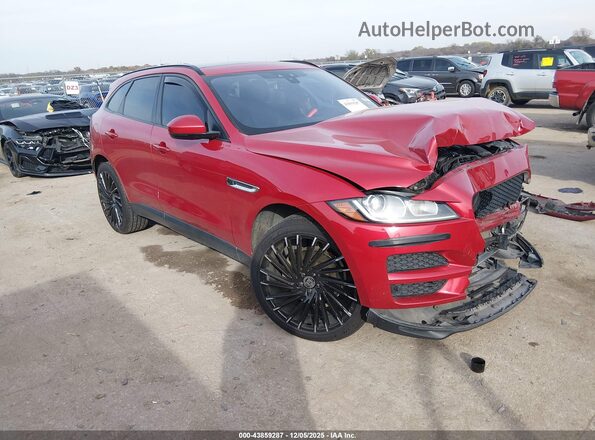 SADCJ2BV6HA893266 2017 JAGUAR F-PACE Красный Передняя правая четверть