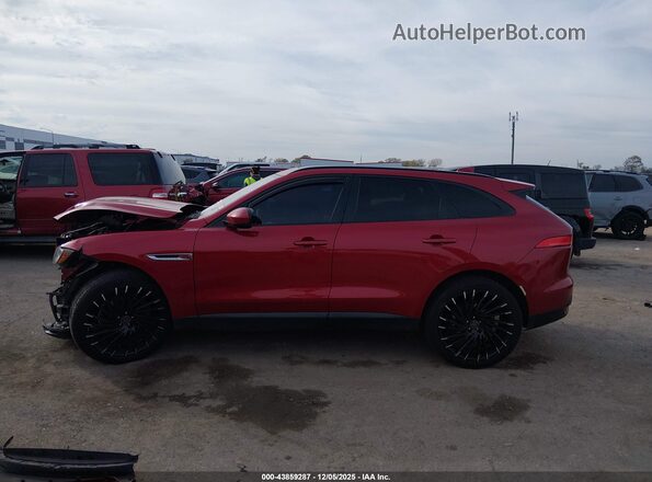 SADCJ2BV6HA893266 2017 JAGUAR F-PACE Красный Панорамный вид салона 360°