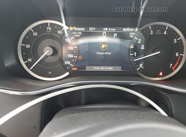SADCJ2EU3MA666954 2021 JAGUAR F-PACE Белый Вид щитка приборов
