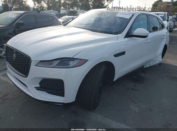 SADCJ2EX1MA665375 2021 JAGUAR F-PACE Белый Передняя левая четверть