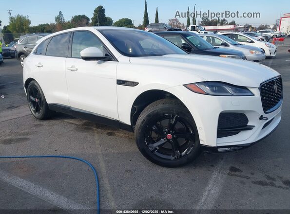 SADCJ2EX1MA665375 2021 JAGUAR F-PACE Белый Передняя правая четверть