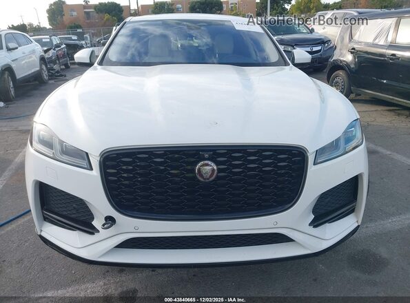 SADCJ2EX1MA665375 2021 JAGUAR F-PACE Белый Вид задней части салона