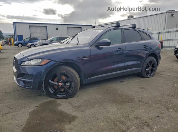 SADCJ2FX4JA280838 2018 JAGUAR F-PACE Синий Передняя левая четверть