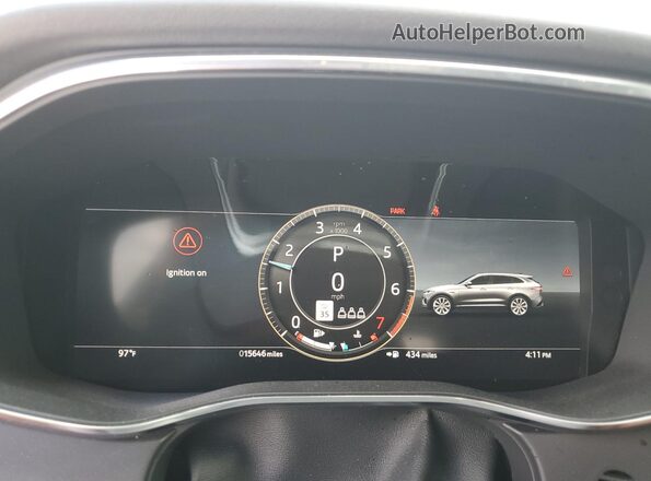 SADCT2EX0RA726118 2024 JAGUAR F-PACE White Вид щитка приладів