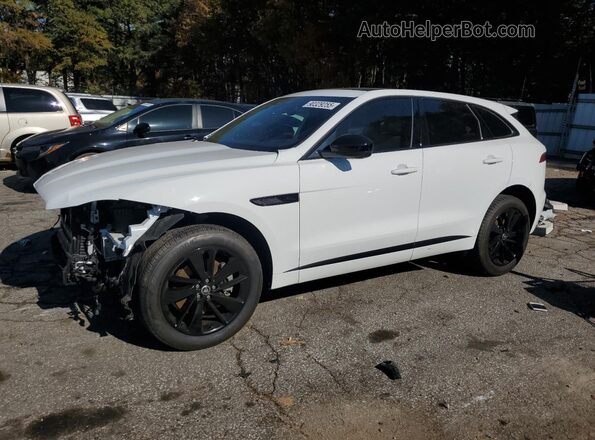 SADCT2EX7RA731879 2024 JAGUAR F-PACE White წინა მარცხენა ხედი სამი მეოთხედიდან