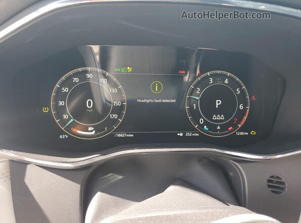 SADCT2EX7RA731879 2024 JAGUAR F-PACE White ხელსაწყოთა პანელის ხედი