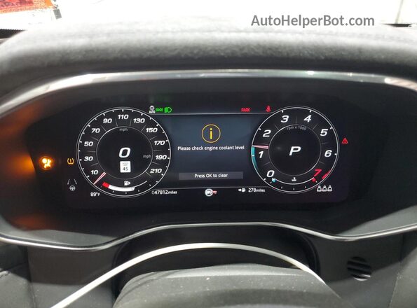 SADCZ2EE1NA693069 2022 JAGUAR F-PACE Красный Вид щитка приборов