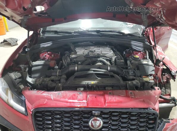 SADCZ2EE1NA693069 2022 JAGUAR F-PACE Красный Вид подкапотного пространства