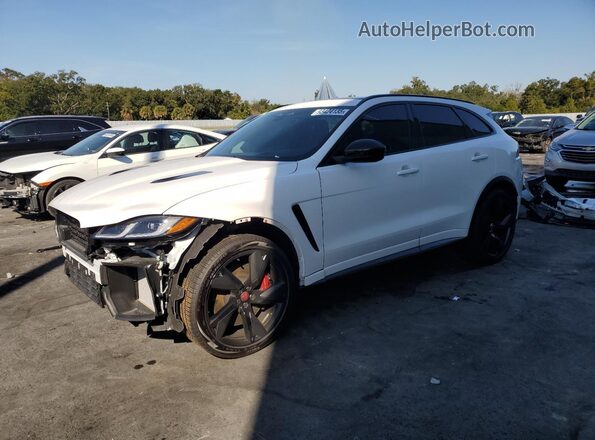 SADCZ2FE0SA754695 2025 JAGUAR F-PACE White Առջևի ձախ երեք քառորդ տեսարան