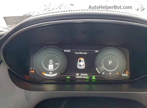 SADFP2FX1L1013106 2020 JAGUAR E-PACE White Widok zestawu wskaźników