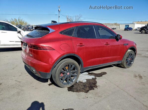 SADFP2FX4J1Z26570 2018 JAGUAR E-PACE Red უკანა მარჯვენა