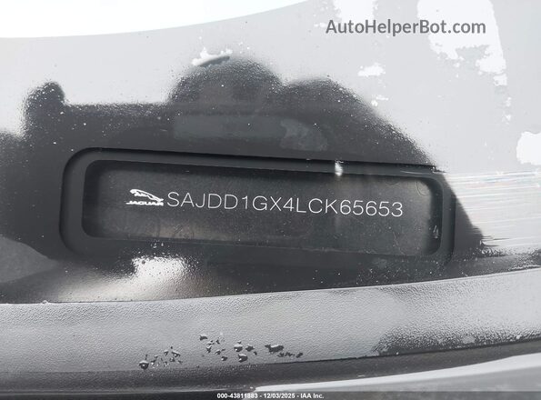 SAJDD1GX4LCK65653 2020 JAGUAR F-TYPE Gray Widok komory silnika