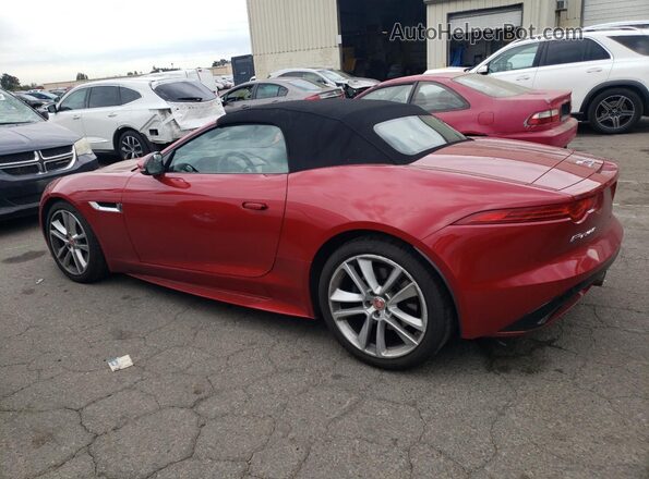 SAJWJ6FV8H8K41297 2017 JAGUAR F-TYPE Красный Задняя левая четверть