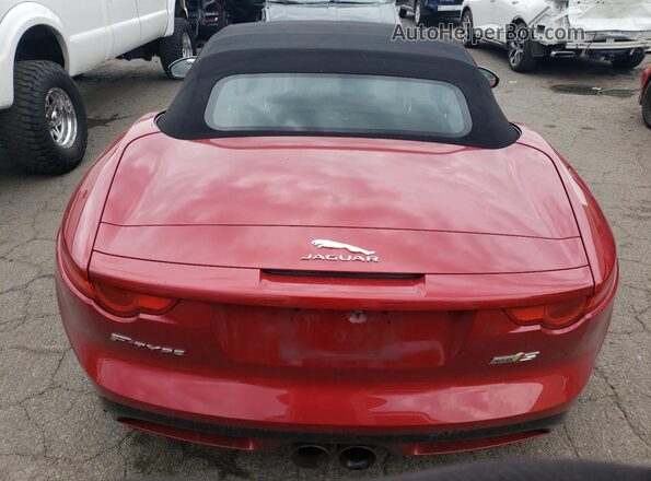 SAJWJ6FV8H8K41297 2017 JAGUAR F-TYPE Красный Вид сзади
