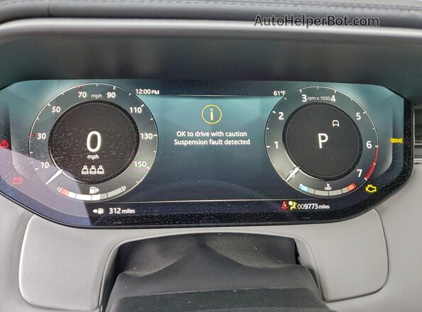 SAL1P9EU5SA439927 2025 LAND ROVER RANGE Black Vista del cuadro de instrumentos
