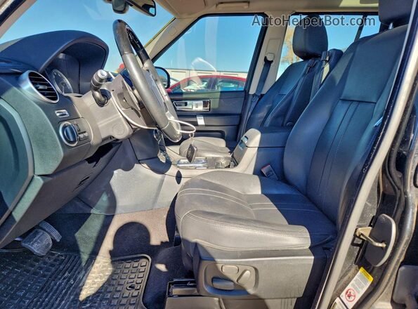 SALAG2V64GA840949 2016 LAND ROVER LR4 Black წინა სალონის ხედი